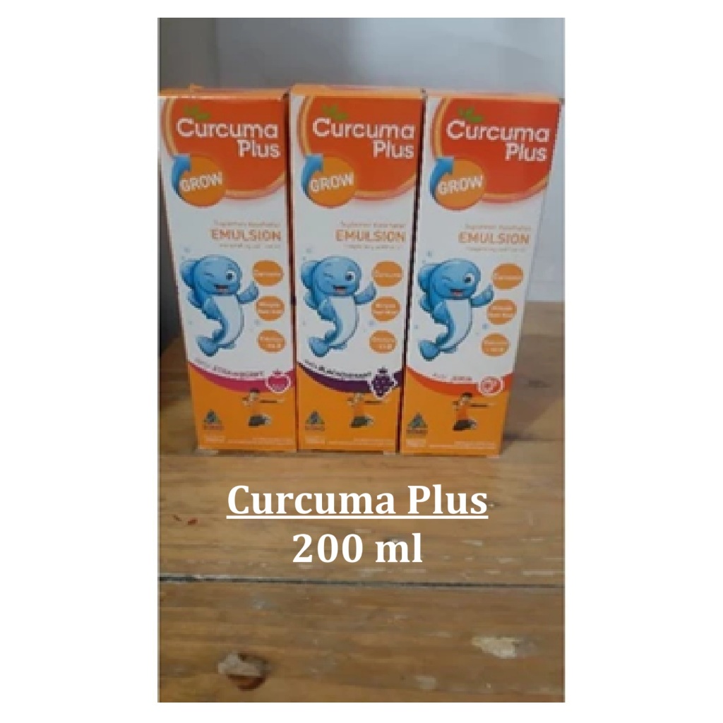 Curcuma Plus Grow Emulsion 200ml Untuk Anak || Curcuma Plus Grow Emulsion Vitamin Anak 200ml