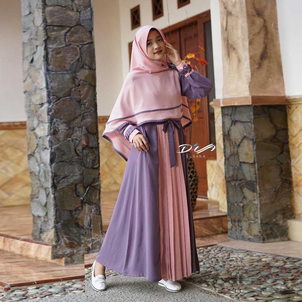 Nabila Gamis Set Hijab Wollycrepe