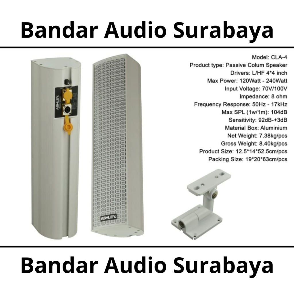 Speaker Column Ashley CLA 4 Original Speaker Pasif Column Ashley