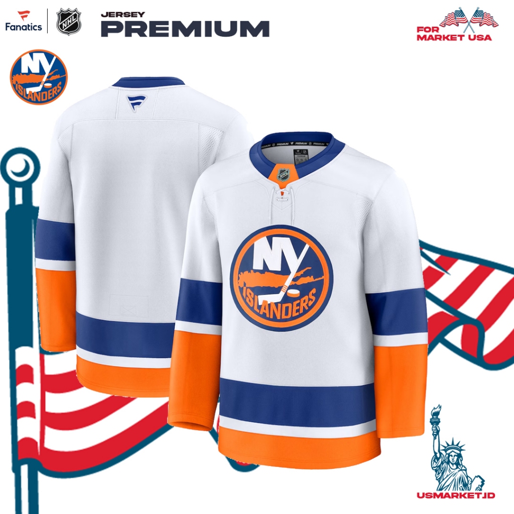 Kaos Jersey Fanatics Hockey NHL New York Islanders Fanatics Premium Jersey Men
