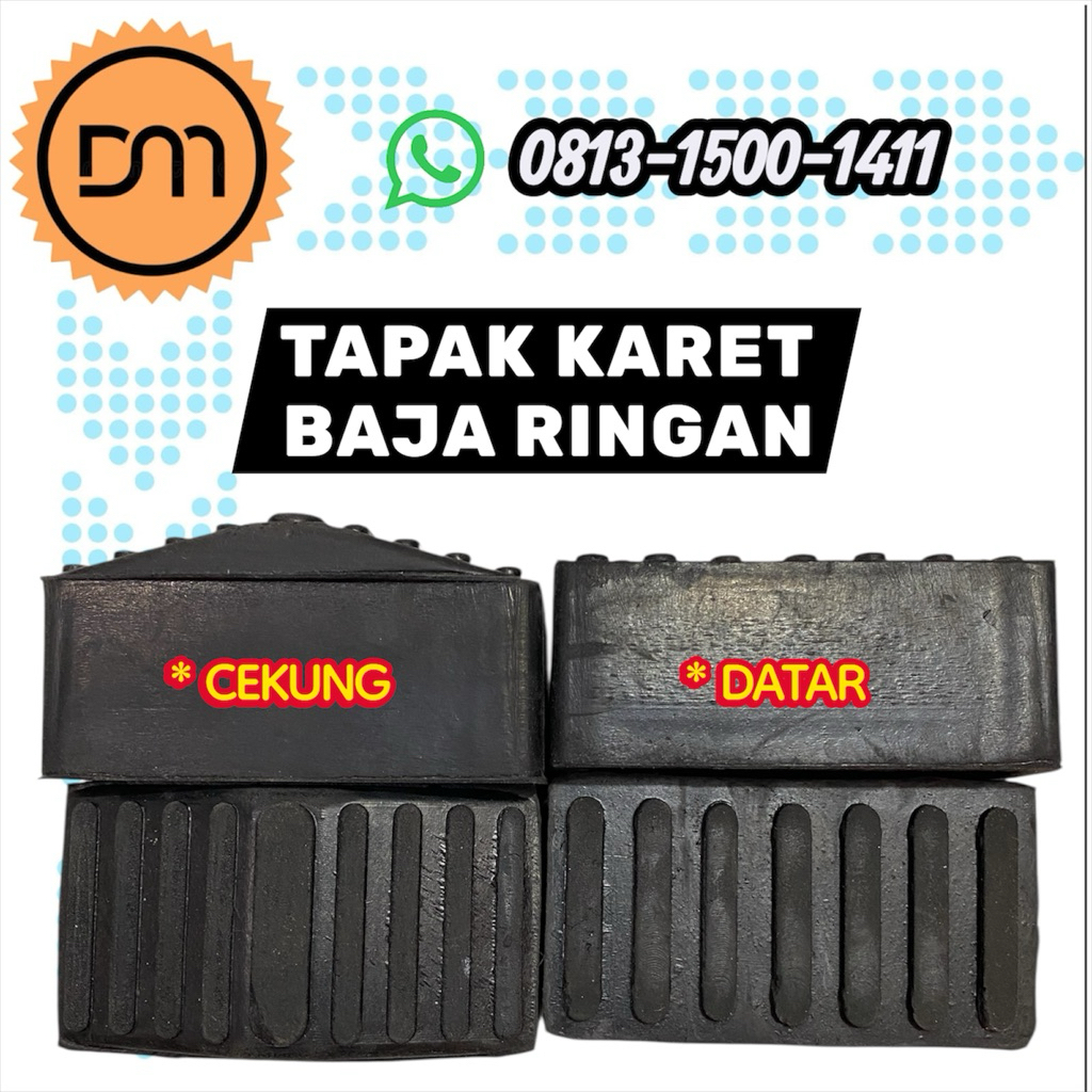 DM - Karet Kaki Tangga Kanal C / Baja Ringan Model Cekung 35x75 mm / Karet kaki tangga baja ringan m