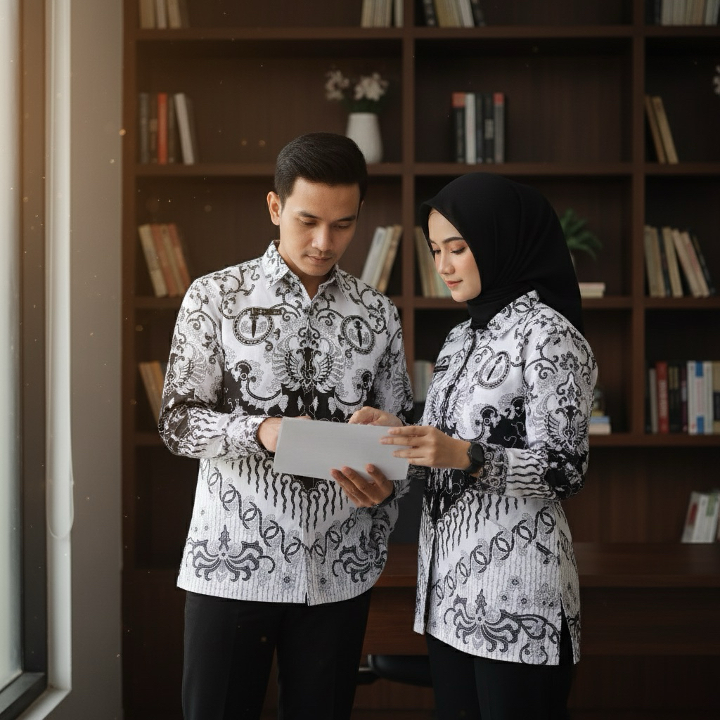 Seragam PGRI pria terbaru 2025 full furing bahan BSY seragam PGRI guru pria // seragam pgri terbaru 