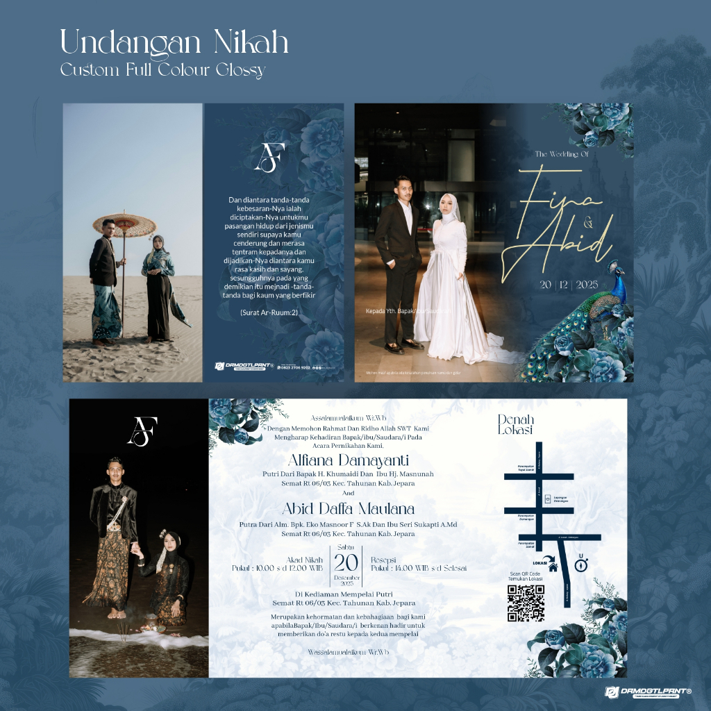 UNDANGAN PERNIKAHAN  LIPAT 2  CUSTOM MURAH Desain Aeshthetic & Custom