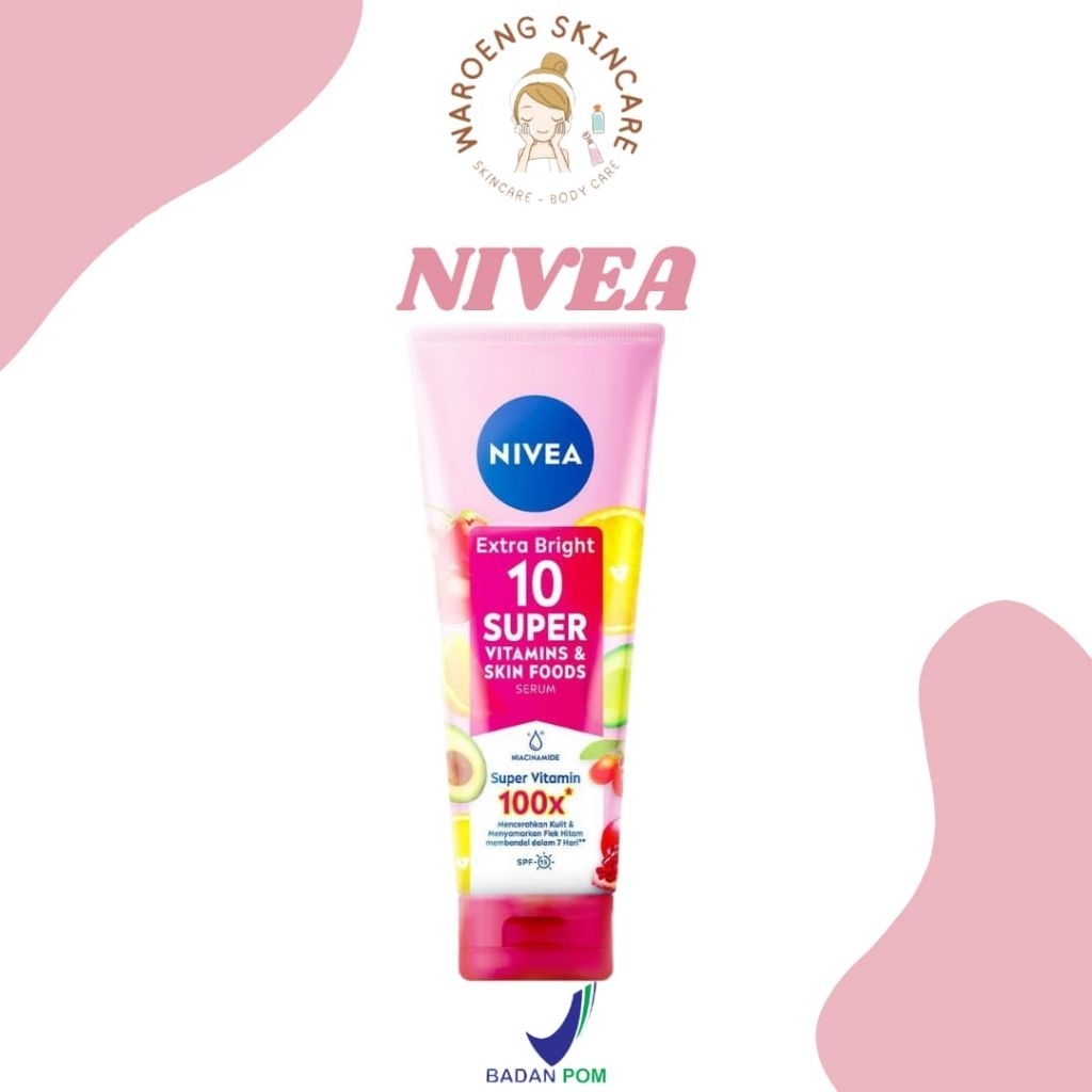 (READY) NIVEA / NIVEA BODY SERUM / BODY SERUM NIVEA / NIVEA EXTRA BRIGHT 10 SUPER VITAMINS