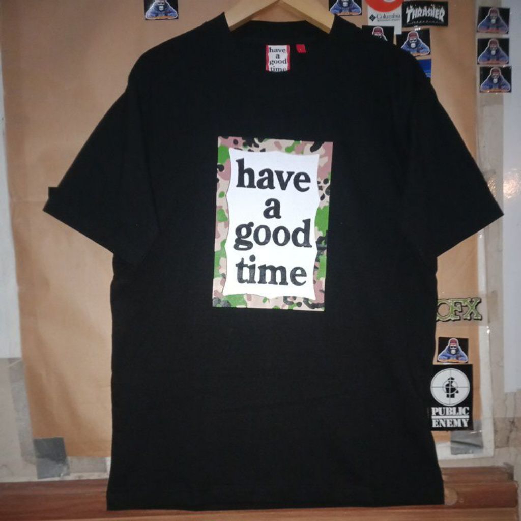 HAVE A GOOD TIME t-shirt Camo art official tag size L private collection ORIGINAL