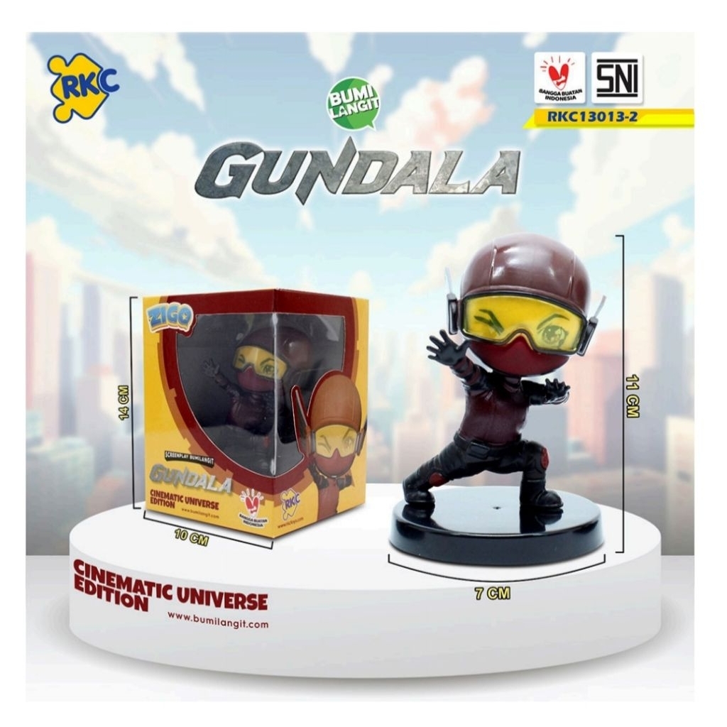 Mainan Action figure Gundala & Sri Asih 11cm
