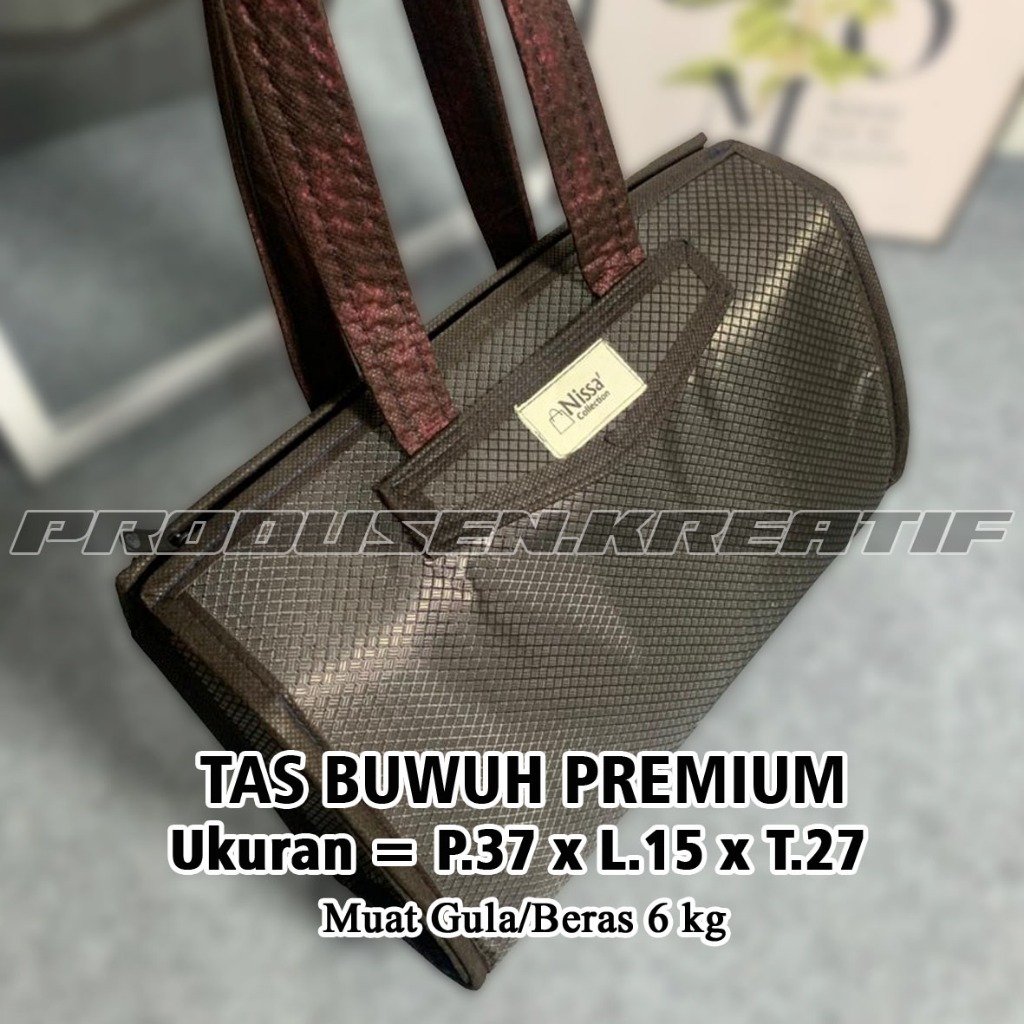 Tas Buwuh Premium Ukuran Sedang Muat Gula 6 kg / Tas Ibu-ibu / Tas Kondangan ukuran 37x15x27