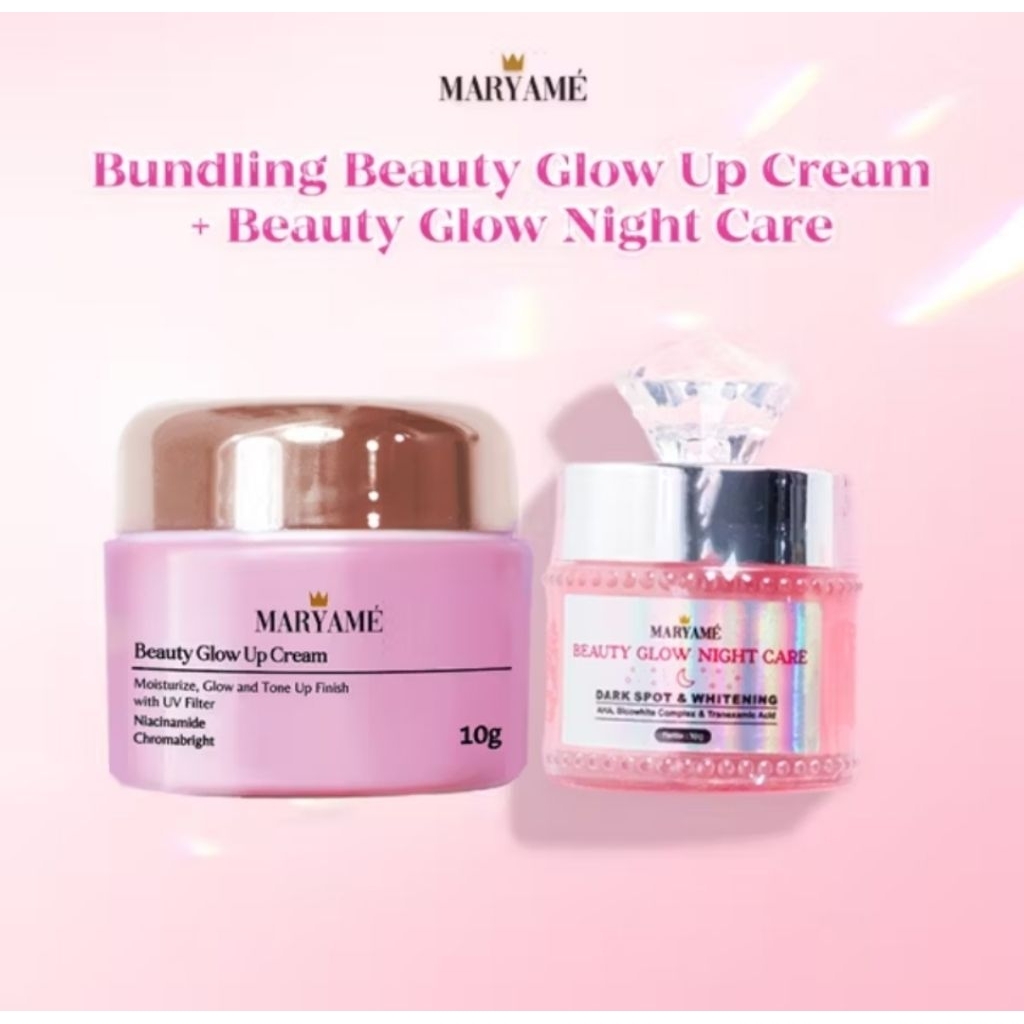 MARYAME bundling Beauty Glow Up Cream & Beauty Glow night Care