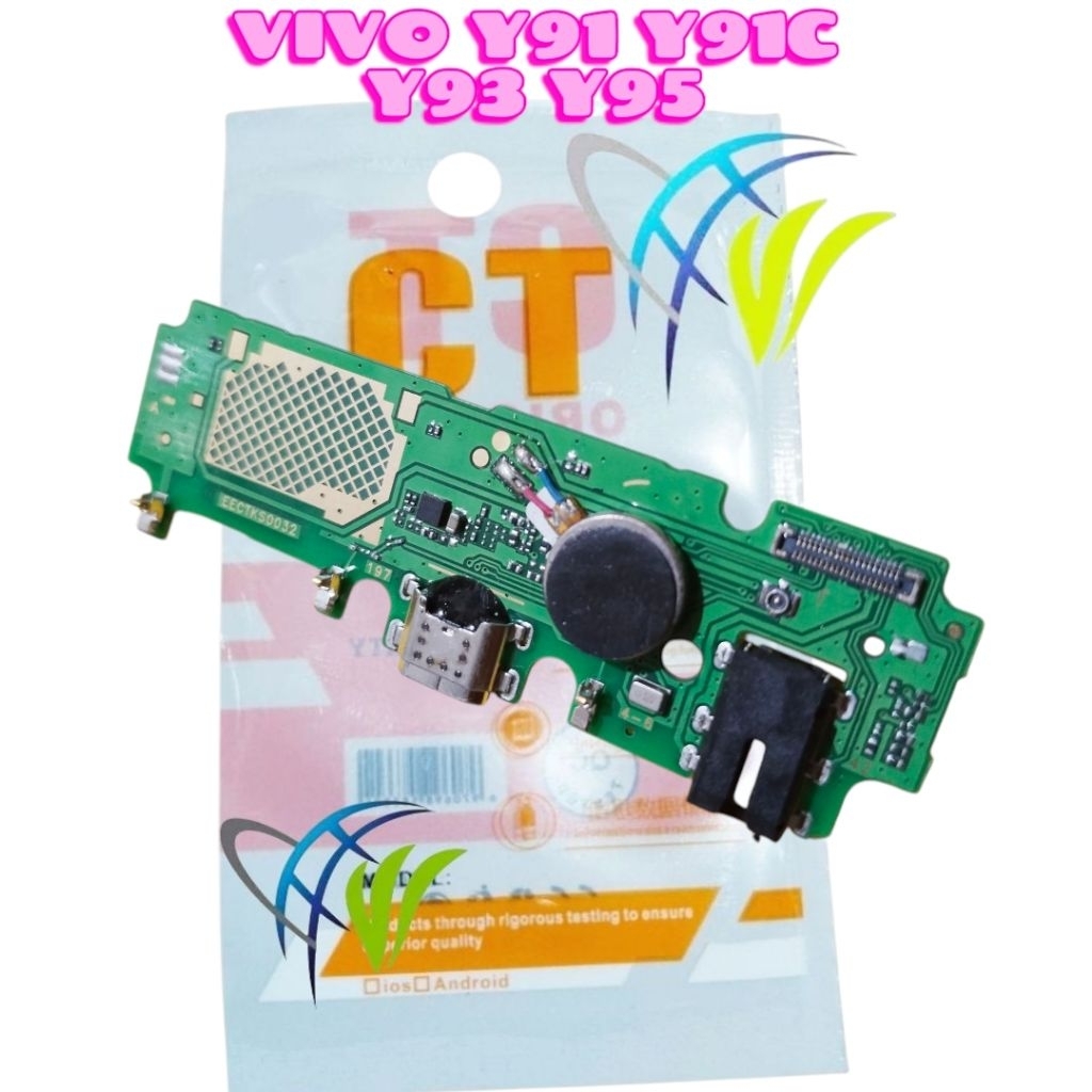 PAPAN CAS VIVO Y91 Y91C Y93 Y95 ORIGINAL | KONEKTOR CHARGER PCB BOARD HP