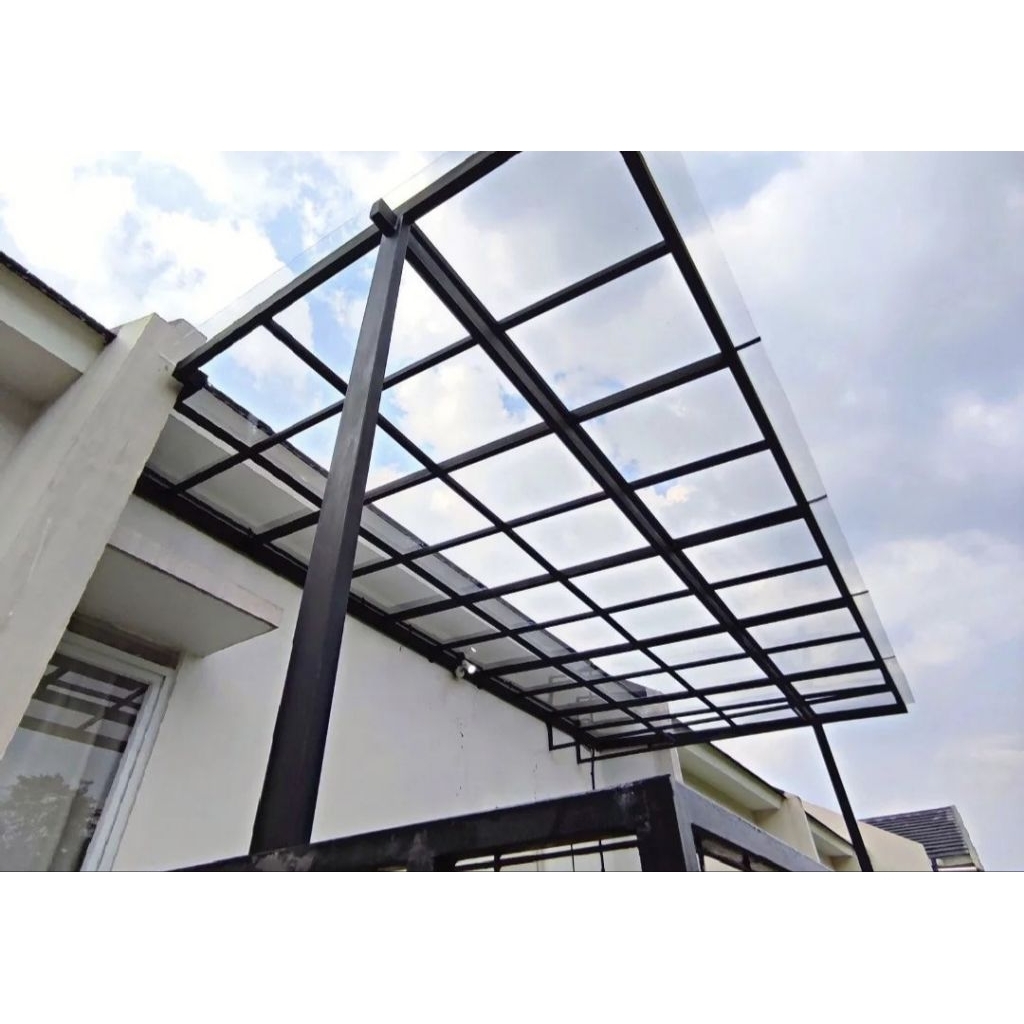 KANOPI ATAP SOLARFLAT TRANSPARAN BENING