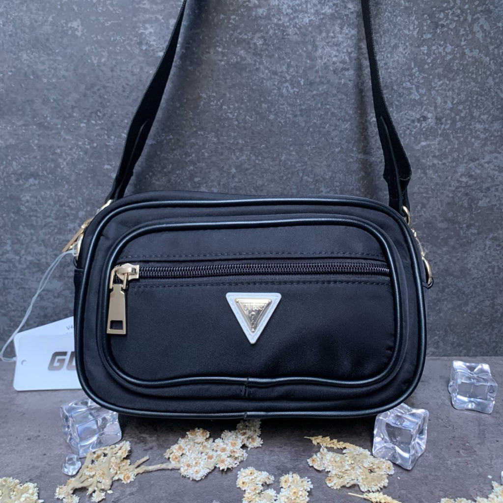 READY GUESS BUM BAG ORIGINAL SALE 70% TAS SLING BAG SELEMPANG WANITA BAHAN NYLON