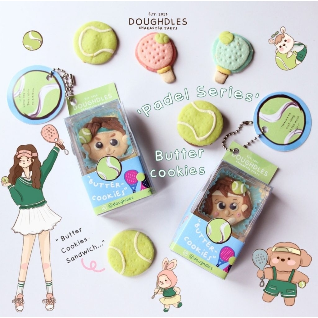 Kukis Karakter PADEL | Butter Cookies Sandwich | Kukis Lucu