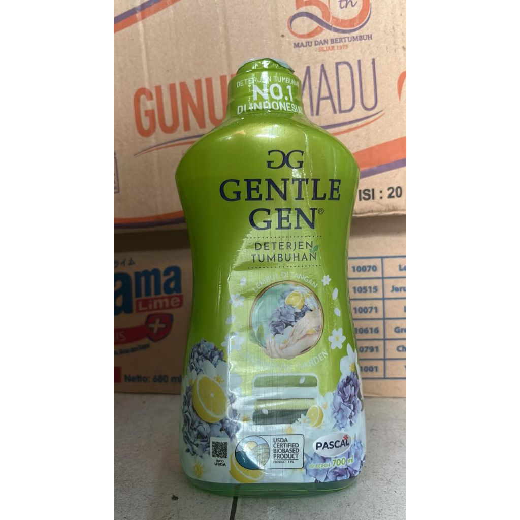 Gentle gen 700ml deterjen cair tumbuhan 700ml HIJAU