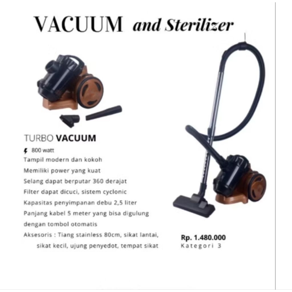 TURBO VACUUM SIGNORA/VACUM CLEANER/ALAT PENYEDOT DEBU