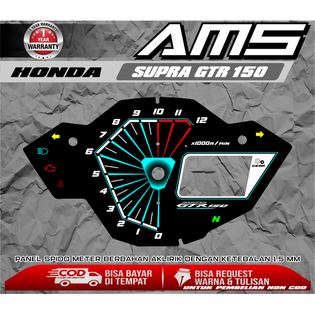PAPAN SPEEDOMETER CUSTOM HONDA SUPRA GTR 150