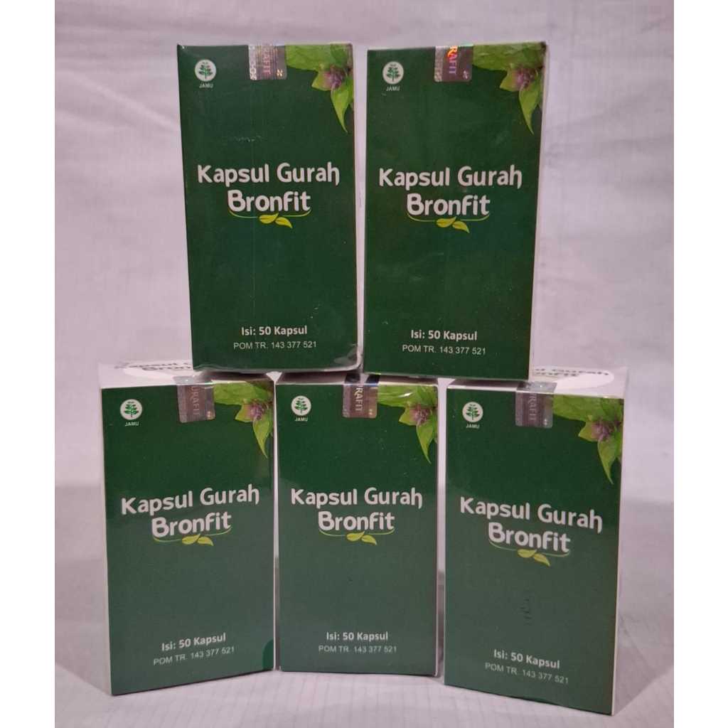 GURAH BRONFIT 50 KAPSUL HERBAL UNTUK BATUK , ASMA