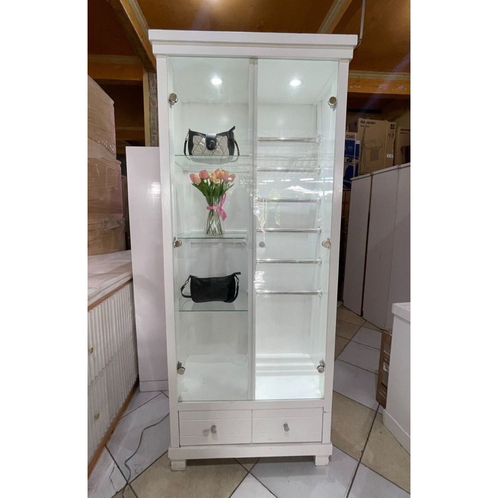 LEMARI HIJAB + TAS/Lemari hijab tas tersedia pintu 2 dan pintu 3