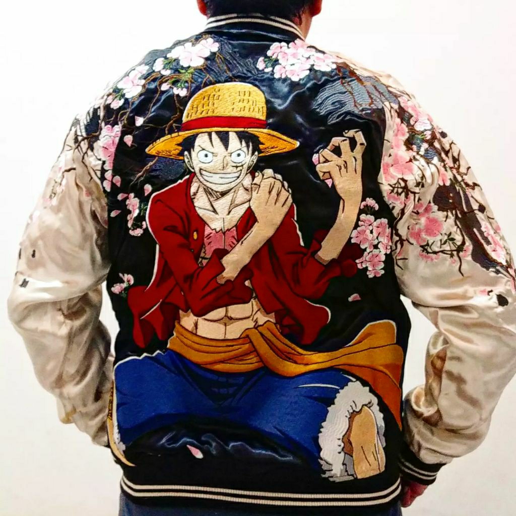 JACKET SUKAJAN ONE PIECE LUFFY ORIGINAL KARAKURI TAMASHII JAPAN