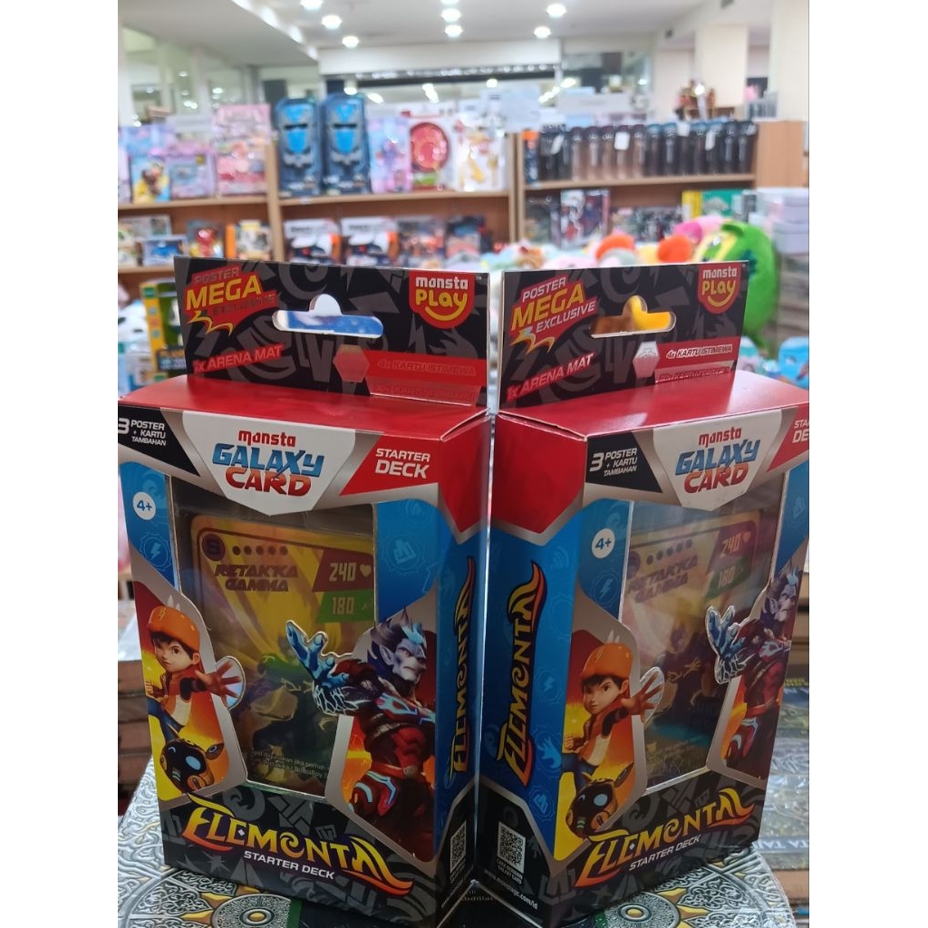 pojokevian72- TCG Boboiboy Monsta Galaxy Card Game Starter Deck Elemental