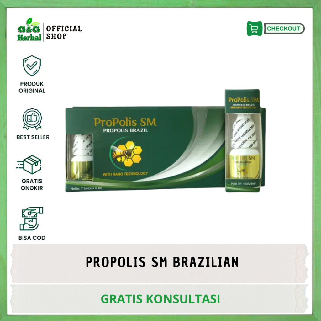 PROPOLIS SM - 100% PROPOLIS ASLI - EKSTRAK PROPOLIS BRAZILIAN With Nano Technology