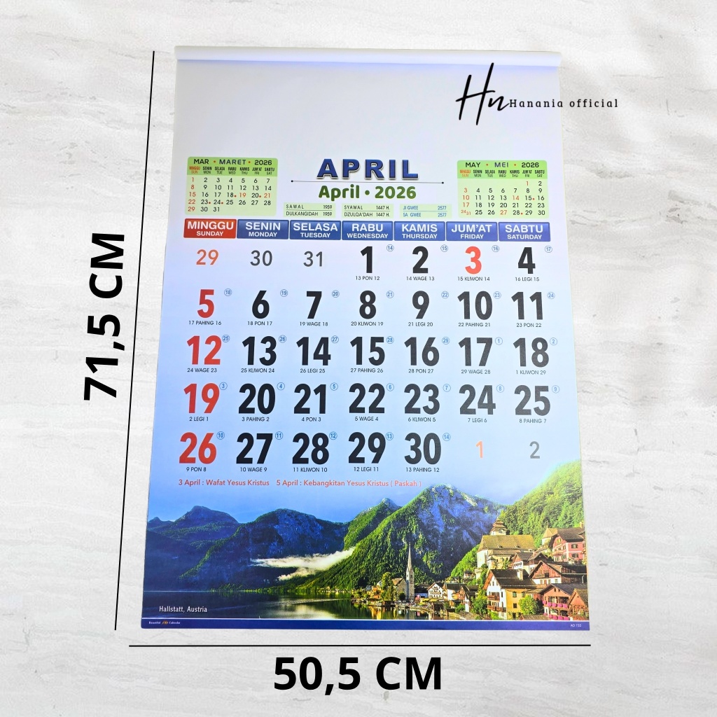 KALENDER LUX EXECUTIVE AO 732 FULL COLOR TAHUN 2026 ( AO 732 UKURAN SUPER JOMBO )