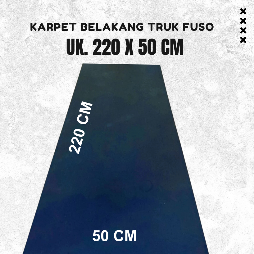 Karpet  Kepet Belakang Lumpur Belakang Truk Fuso Ukuran 50cm x 220cm