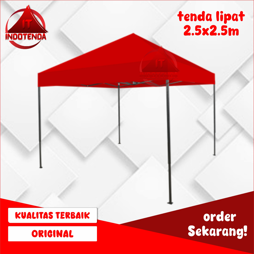 Tenda Lipat 2.5x2.5m Polos
