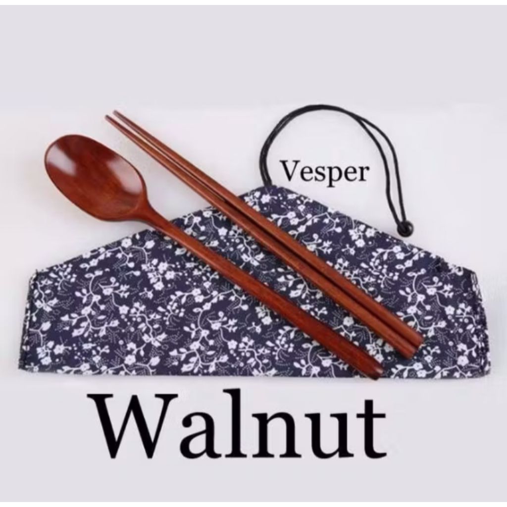 SENDOK SET KAYU SUMPIT KOREA