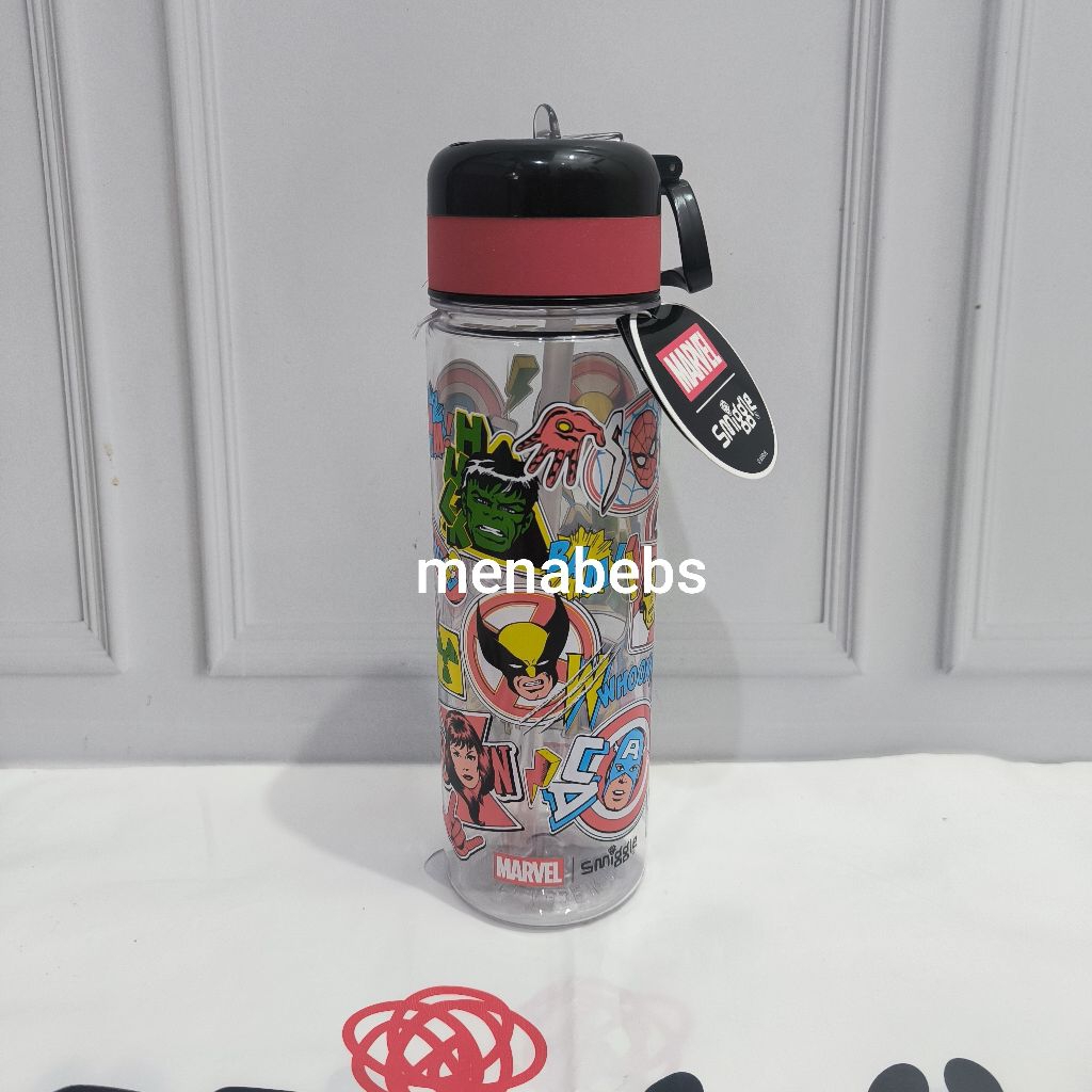 Smiggle botol minum Marvel / Spiderman original