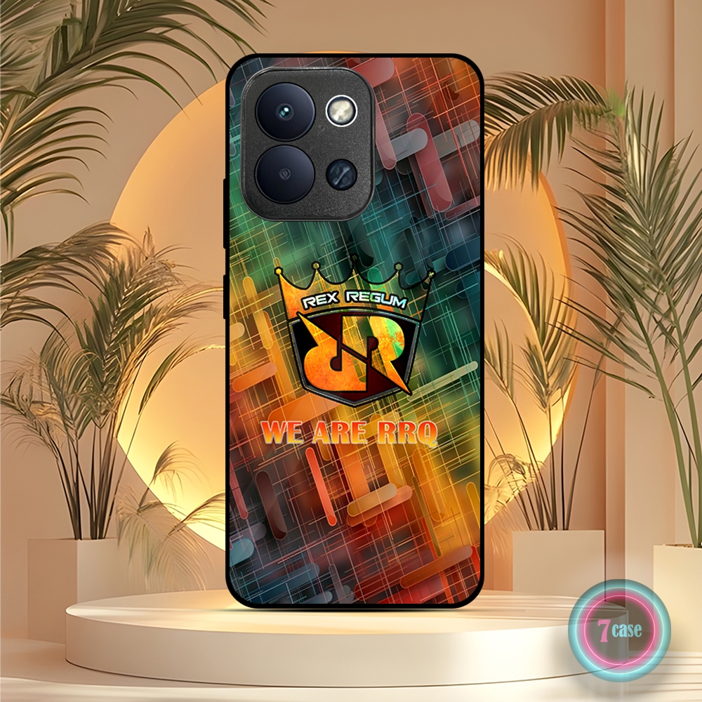 |SV17| CASE REDMI 15C KILAU EFEK KACA CASE HP KUALITAS HD MOTIF RRQ