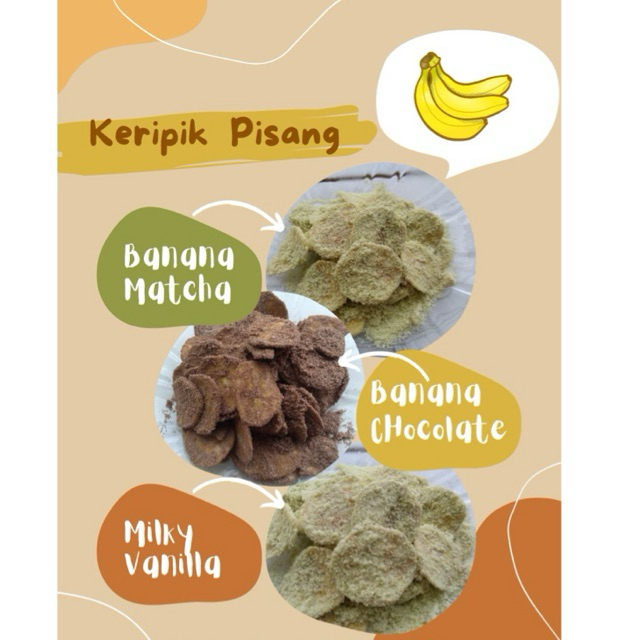 keripik pisang bumbu tabur manis