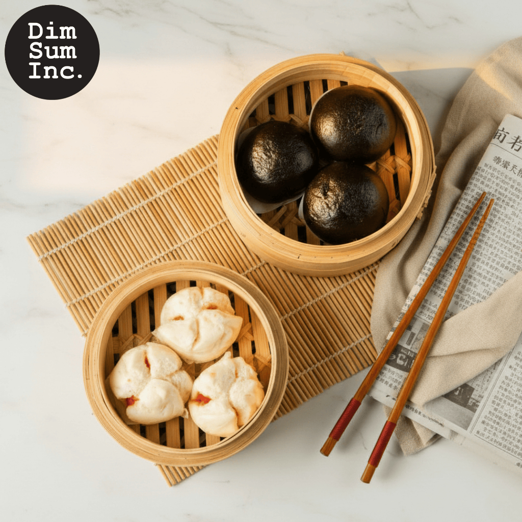 PAKET KOMBO PAO DIMSUM INC - Salted Egg Pao + Char Siu Pao ( Bakpao Telur Asin / Bakpau Telur Asin /