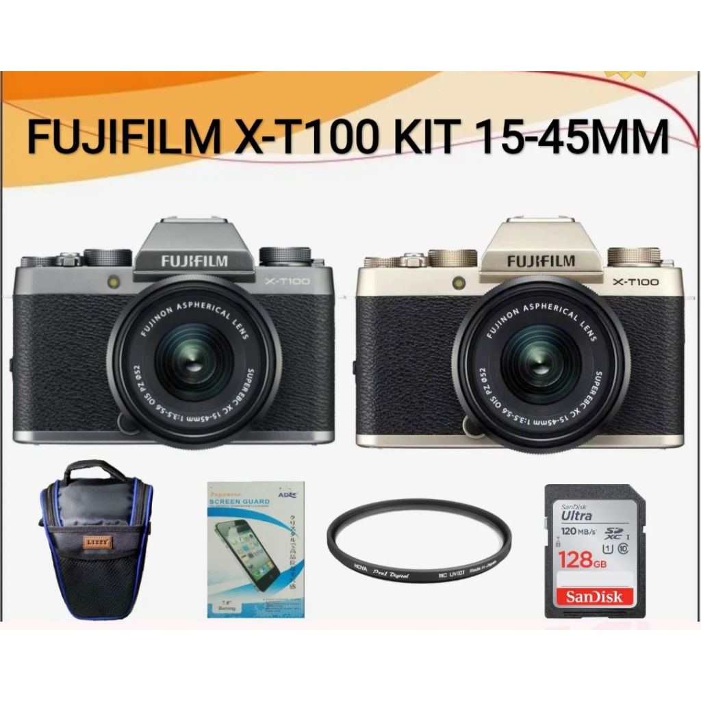 FujiFilm X-T100kit15-45mm/kameraFujiFilmXT100kit15-45mmDistRibutor StandarBox