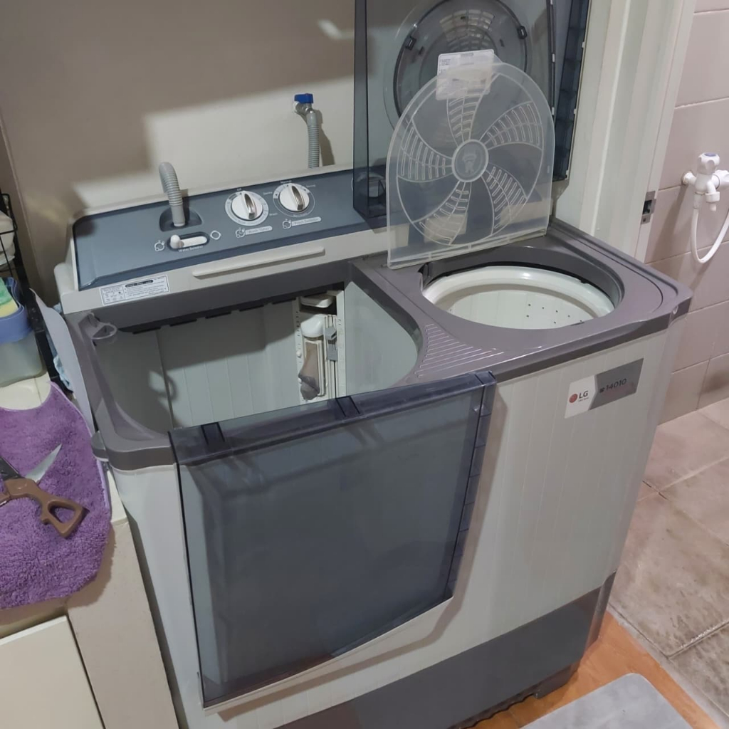 Mesin Cuci LG 2 Tabung 8KG Bekas Second Depok