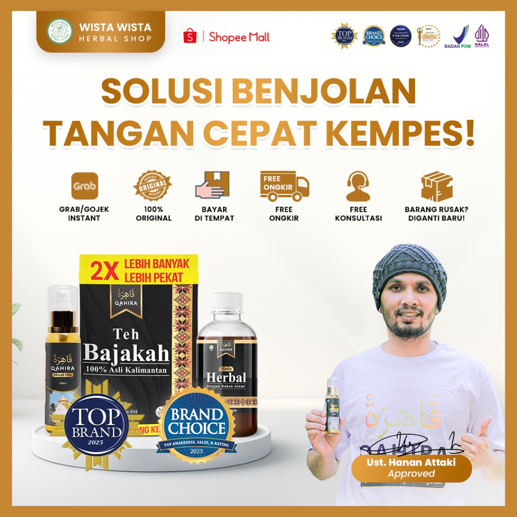 Qahira Solusi Herbal Atasi Benjolan Tangan Kista Lipoma Aman Tanpa Efek Samping Sudah Halal BPOM