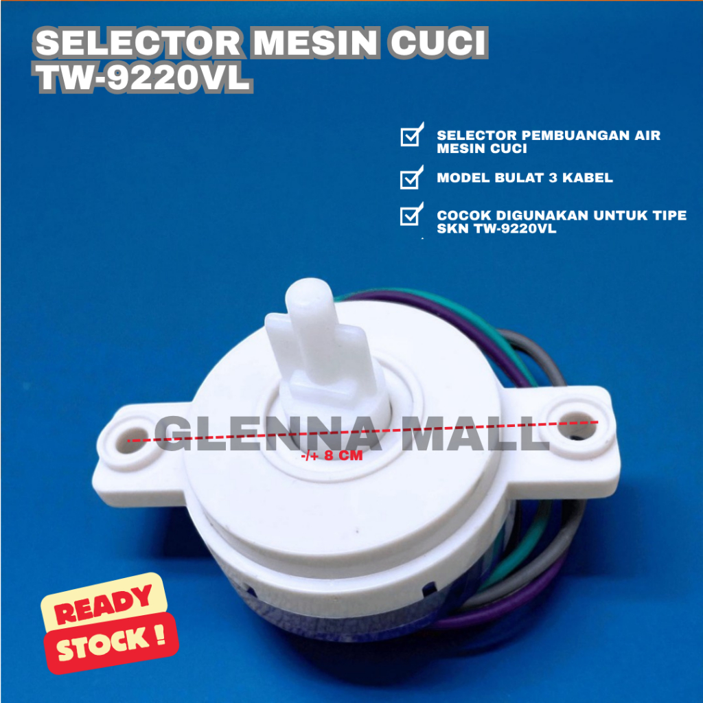 SWITCH PEMBUANGAN AIR MESIN CUCI SANKEN / SELECTOR MESIN CUCI SANKEN / SELECTOR PEMBUANGAN MESIN CUC