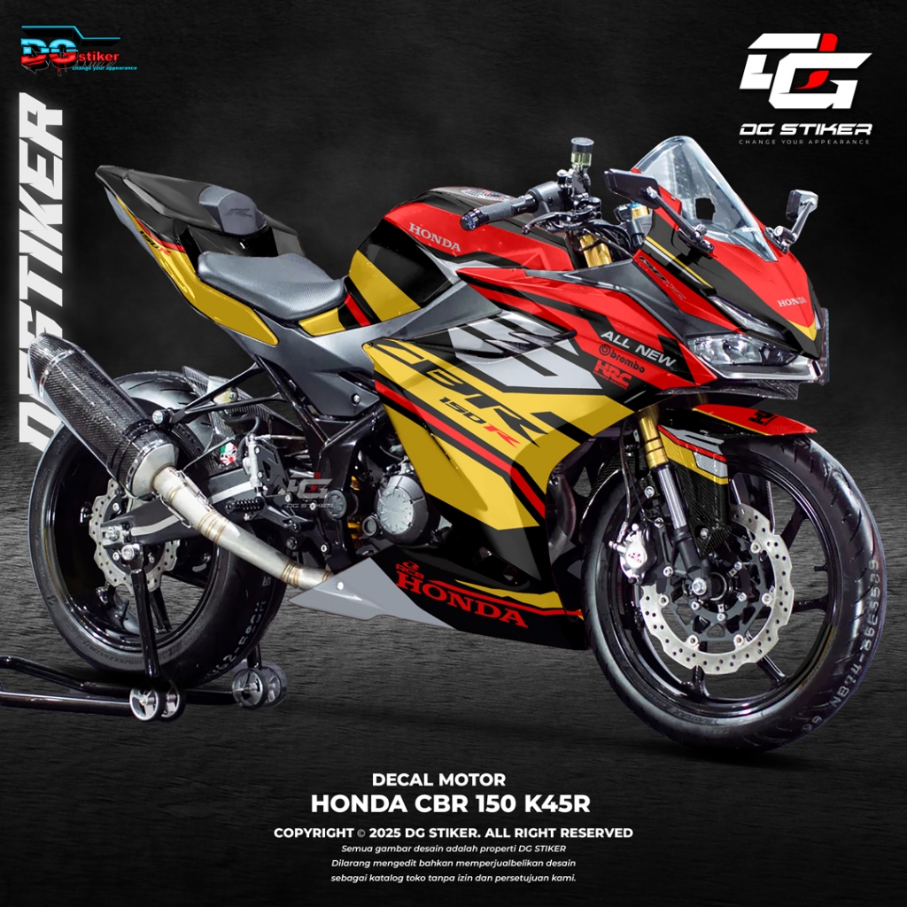 Decal CBR150R 2021 / AllNew CBR150R / STIKER CBR / CBRK45R / Dekal Full Body CBR K45R