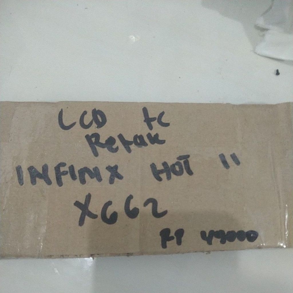 lcd Tc retak hp Infinix hot 11 x662 masih normal