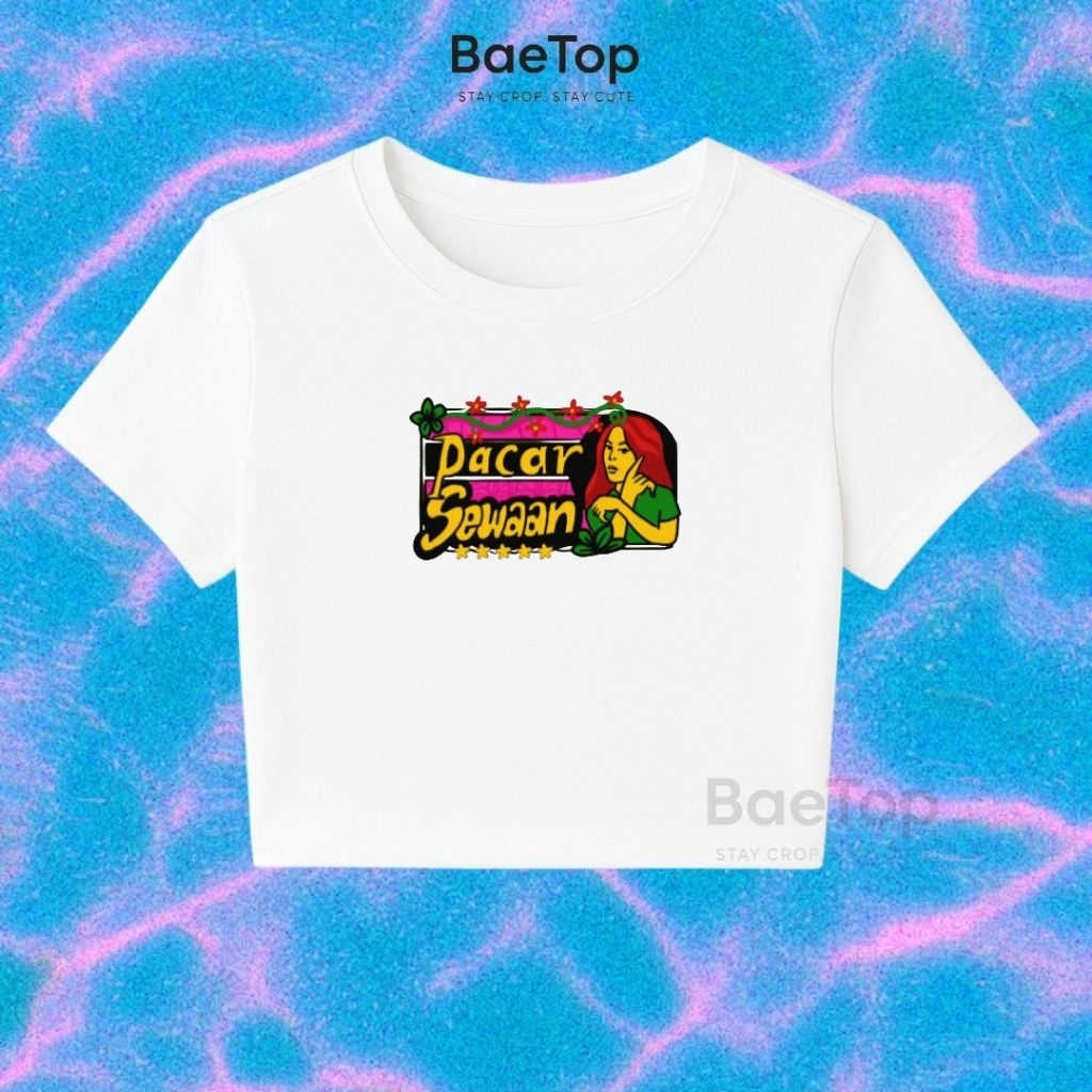 CROP TOP PACAR SEWAAN RETRO AESTHETIC | CROPTOP | CROP TOP HITAM | CROP TOP PUTIH | CROP Y2K | BOOTL