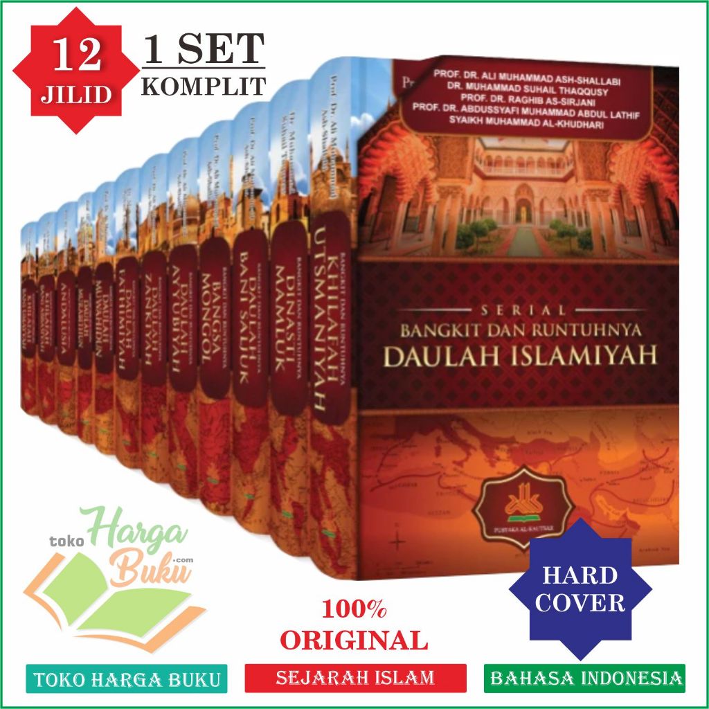 ISI PAKET 12 BUKU Serial Bangkit dan Runtuhnya Daulah Islamiyah ORIGINAL 1 SET LENGKAP Sejarah Islam Penerbit Pustaka Al-Kautsar