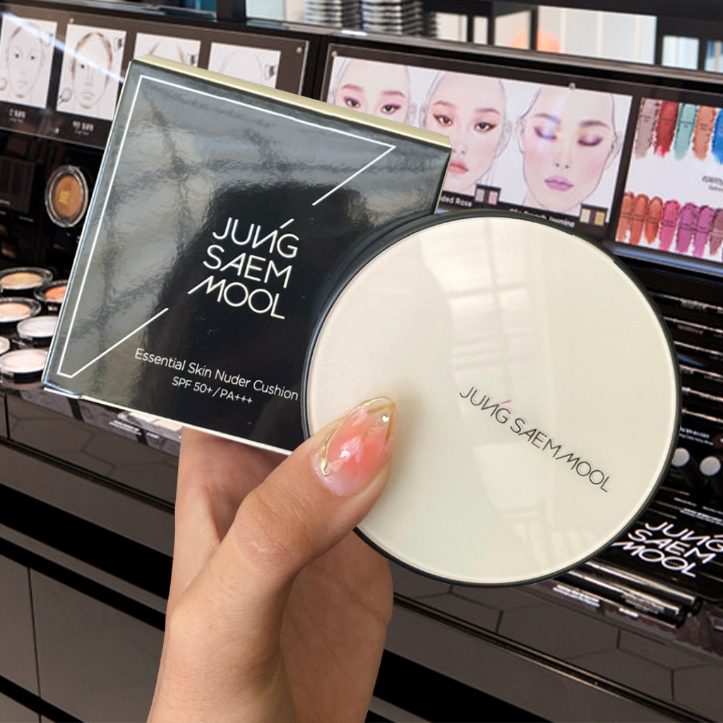 Jung Saem mool Essential Skin Nuder Cushion(+Refill) 14G/Light Skin Cream/Full Coverage Natural/Fair