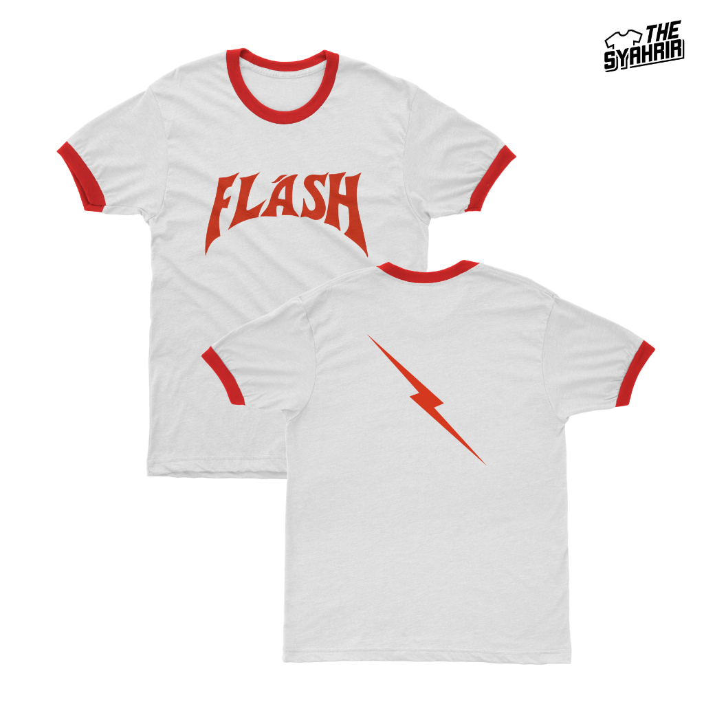 Kaos Merch Flash Gordon (Freddie Mercury Queen & Once Tio Nugros Dewa 19) Cotton Combed 24s