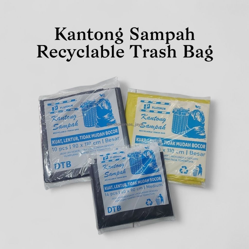 Kantong Sampah Plastik/ Kantong Sampah Besar Kuning/ Trash Bag/ Wadah Sampah Jumbo