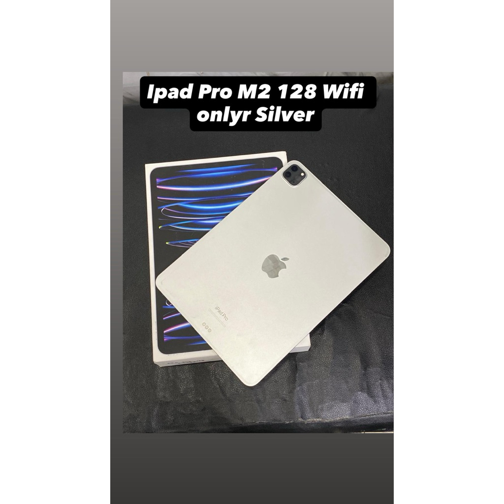 Ipad Pro M2 128 Wifi only silver bekas