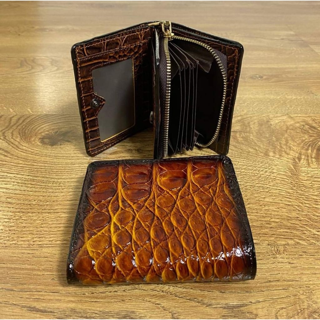 Dompet Wanita_Dompet Pendek Asli Kulit Buaya.