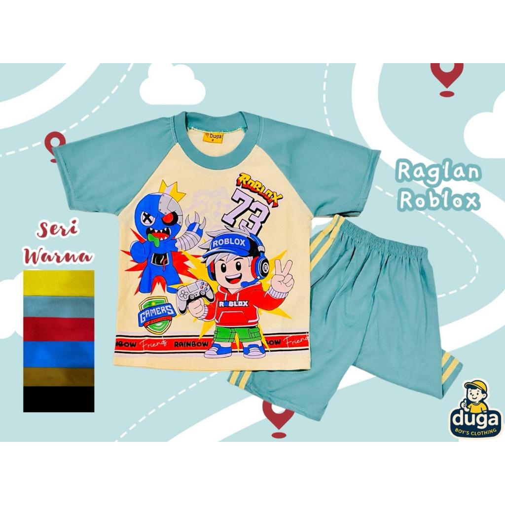 Setelan anak ROBLOX laki laki/baju jumbo anak buat umur 1-9 tahun model terbaru harga Mura meria