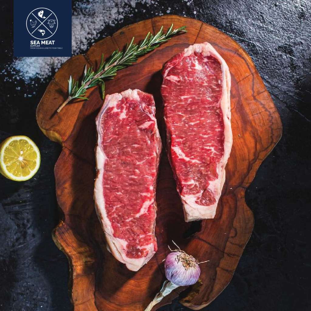 US Sirloin Steak  | Black Angus Striploin Beef Steak Frozen