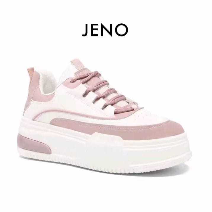 Sepatu Wanita sneakers putih Jno / sepatu cewek korea terbaru / sepatu casual santai