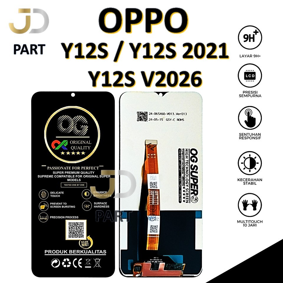 LCD TOUCHSCREEN VIVO Y12S / Y12S 2021 / Y12S V2026 COMPLETE ORIGINAL 100% FULLSET