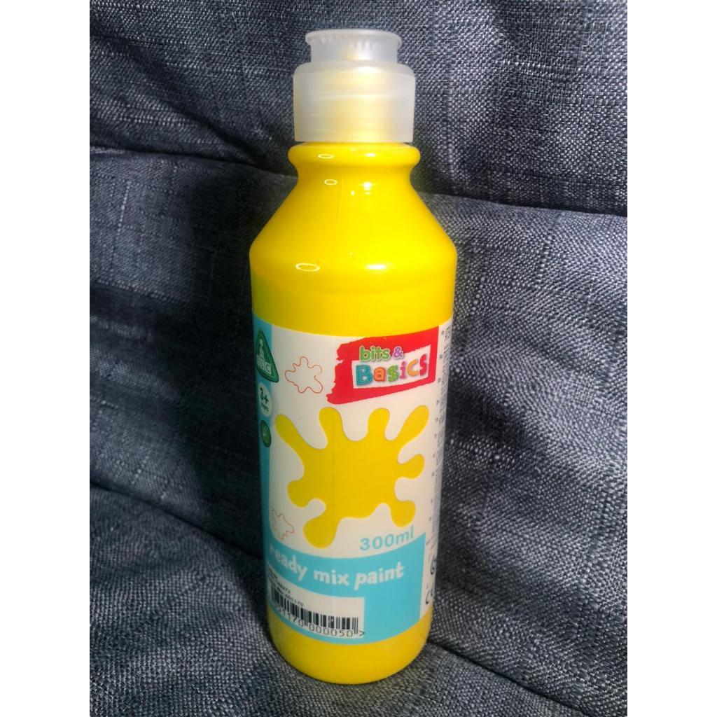 Bits & Basics - ELC Ready Mix 300ml Paint - Mainan Cat Air Anak 3 Tahun - YELLOW - Kuning